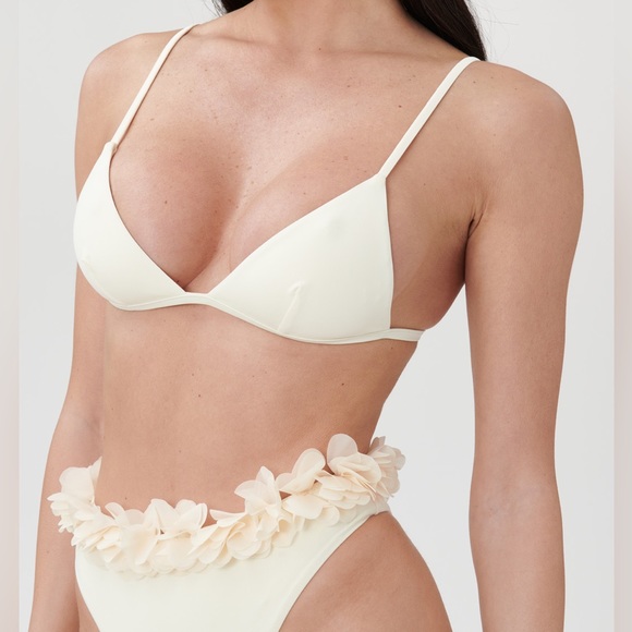 La Reveche NWT Fatima Ivory Bikini Set, M - Picture 2 of 14